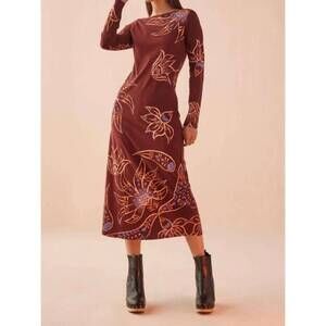 NEW OMIKA delaney dress in eliza espresso